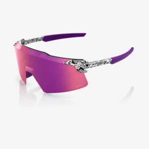 100 PERCENT SUNGLASSES - AEROCRAFT - ELLY 3 WHITE VENOM - PURPLE MIRROR LENS